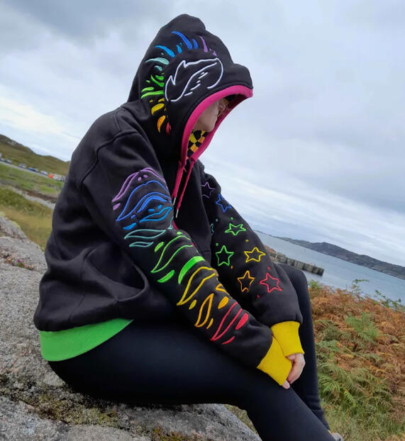 Sparkle dog hoodie