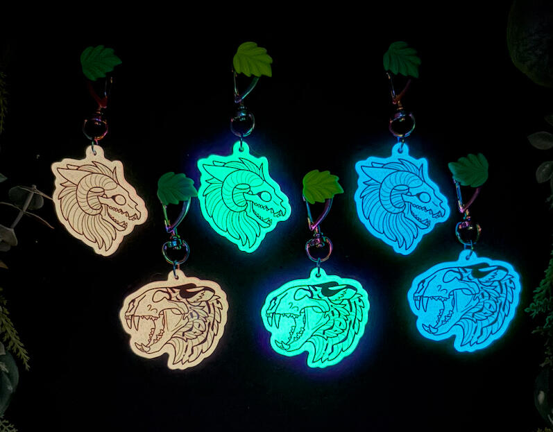 Glow in the dark charm